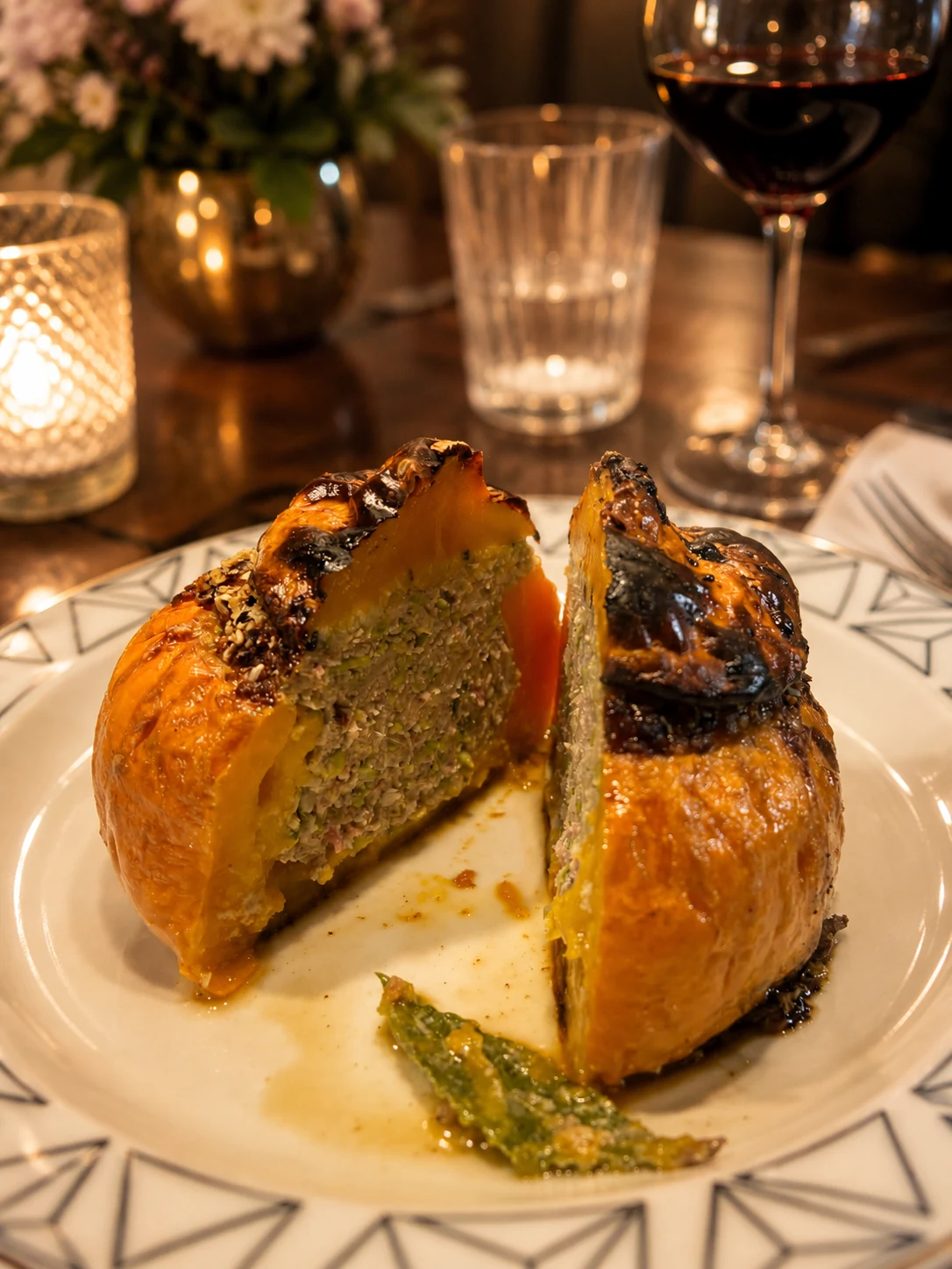 Fleur de courgette farcie à la stracciatella