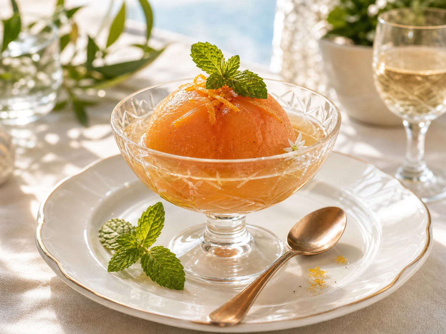 Pêche au sirop fraîche et légère
